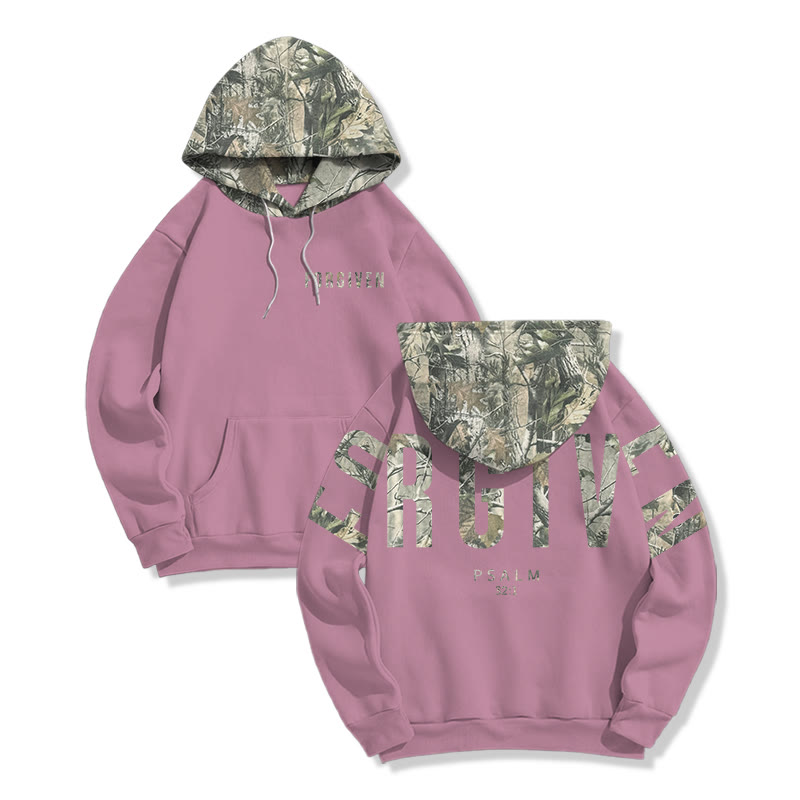 Forgiven Psalm 32:1 Dead Leaves Camouflage Print Hoodie - image 12
