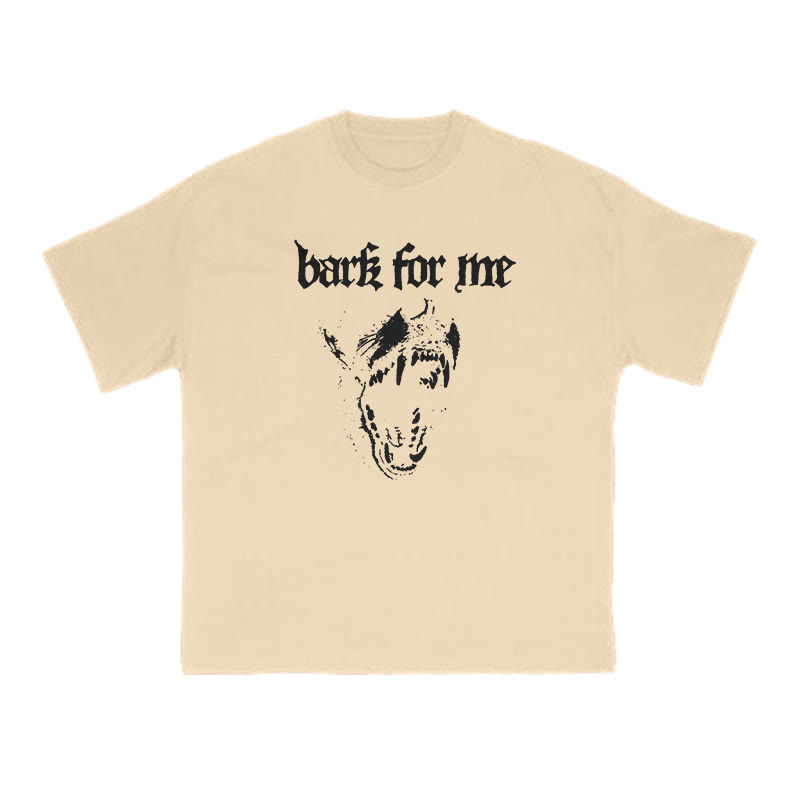 Bark For Me Print T-shirt - Apricot - US16-18(2XL) - image 5