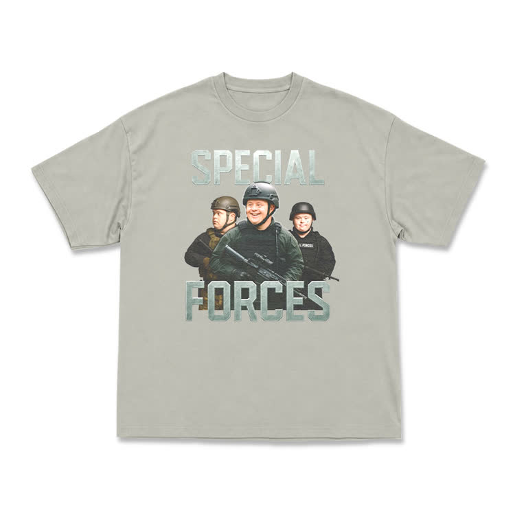 Vintage Special Forces Graphic T-Shirt - Warm Grey - US16-18(2XL) - image 13
