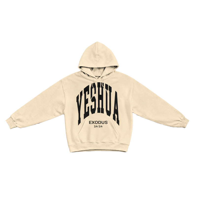 Yahweh Exodus 14:14 Print Causal Hoodie - Apricot - US16-18(2XL) - image 4