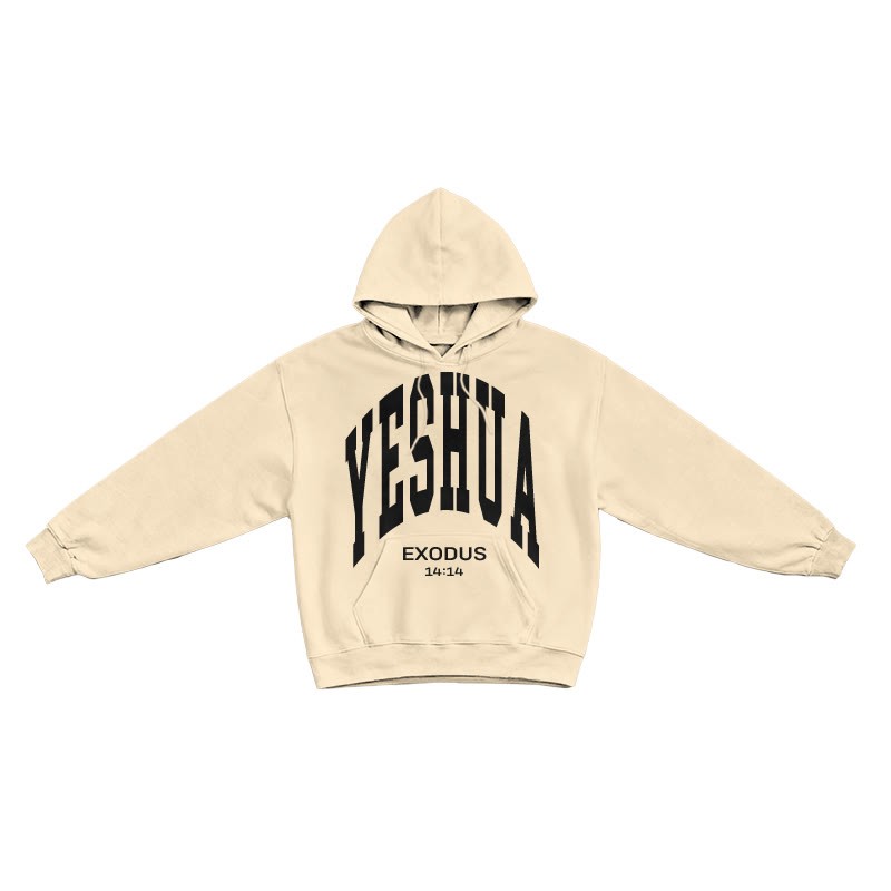 Yahweh Exodus 14:14 Print Causal Hoodie - Apricot - US16-18(2XL) - image 4