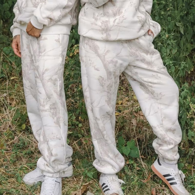 Dead Leaves Camouflage Print Causal Pants - image 7