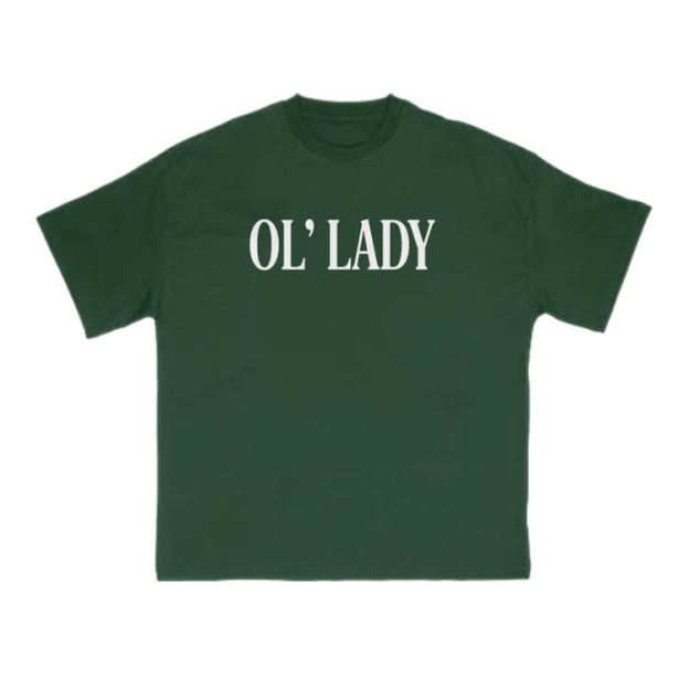 Ol' Lady Print T-shirt - Green - US16-18(2XL) - image 8