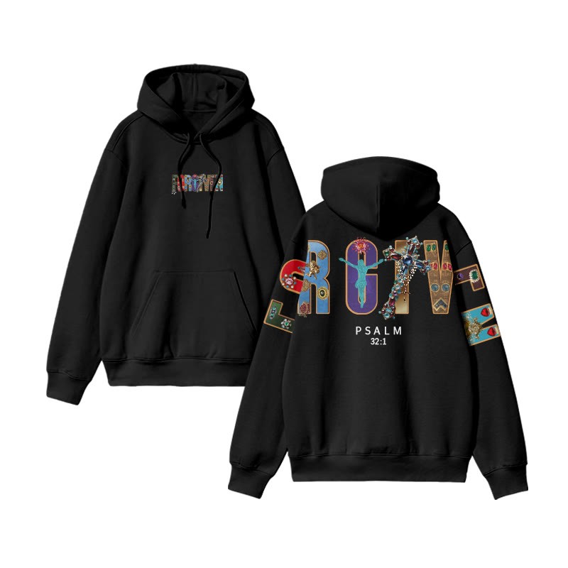 Gemstone Forgiven Psalm 32:1 Print Hoodie - image 4