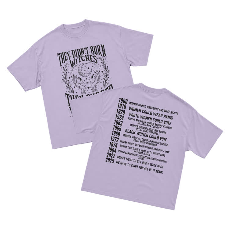 They Didn't Burn Witches Moon Graphic T-Shirt - Purple - US16-18(2XL) - image 6