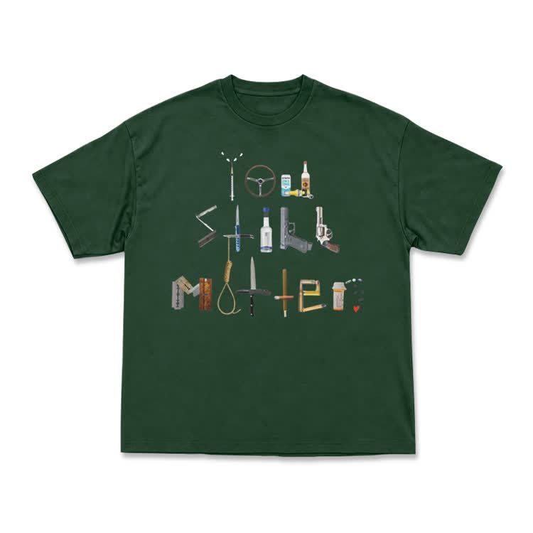 Midnight Collage Streetwear Graphic Short Sleeve T-Shirt - Green - US16-18(2XL) - image 13