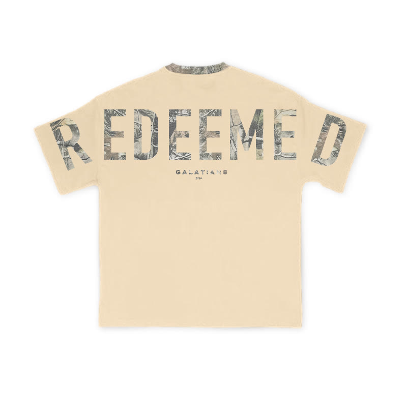 Redeemed Galatians 2:20 Dead Leaves Camouflage Print T-shirt - image 10