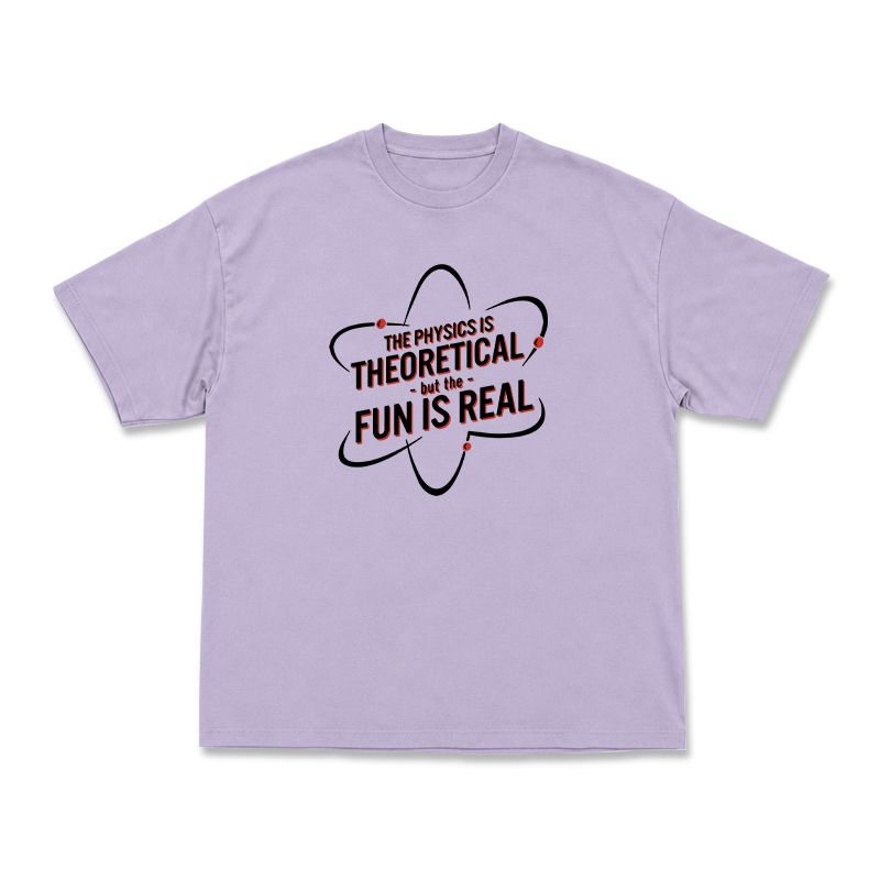 Casual Fun Is Real Slogan Physics Graphic T-Shirt  - Purple - US16-18(2XL) - image 3