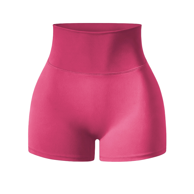 Solid Color Elevate High Waisted Scrunch Lift Active Yoga Shorts - image 17