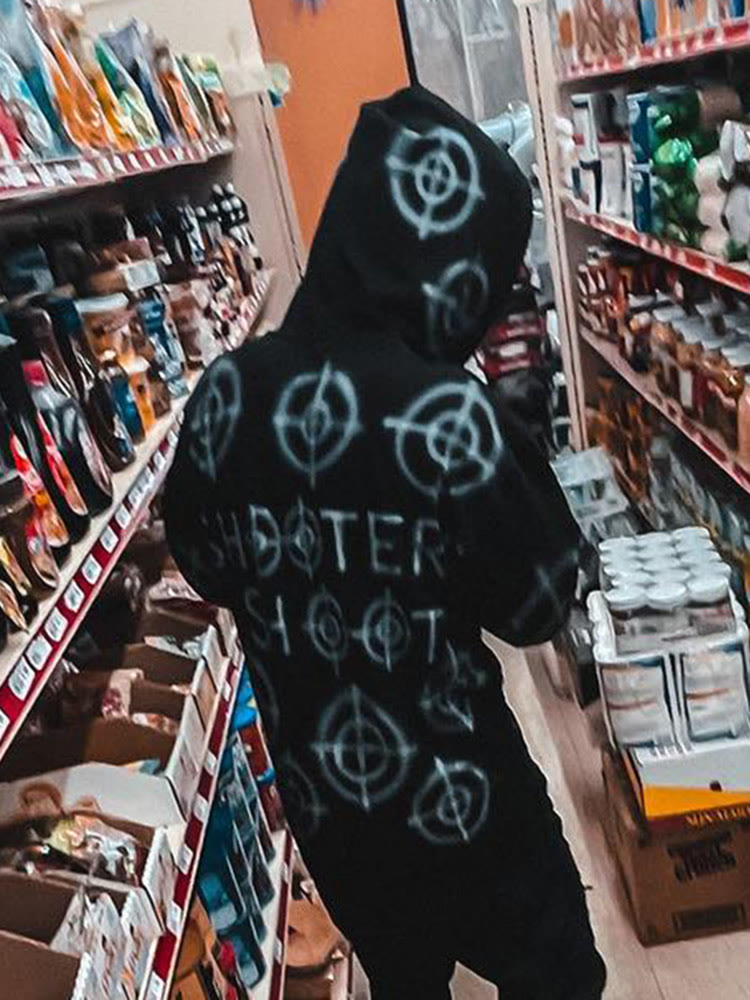 Shooters Shoot Print Hoodie