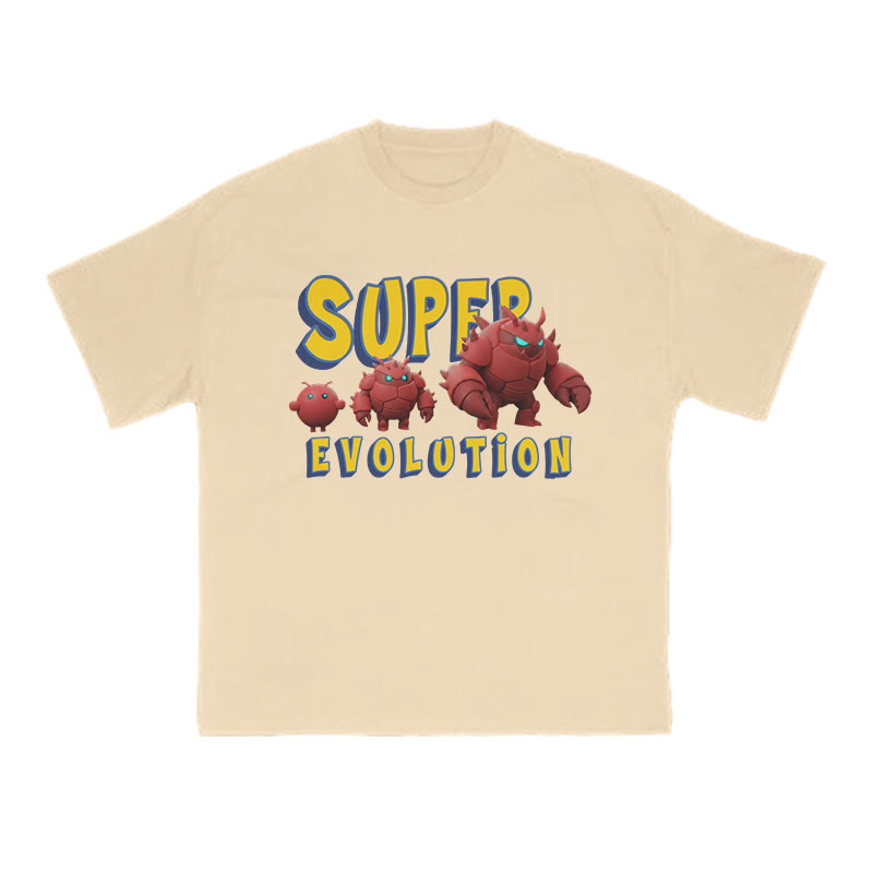 Super Evolution Of The Lobster Print T-shirt - Apricot - US16-18(2XL) - image 5