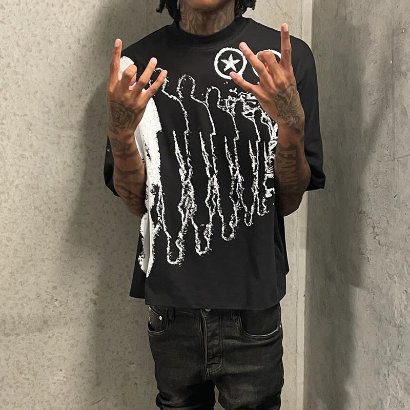 100% Cotton Separate Yourself By Taking A Chance Print T-shirt