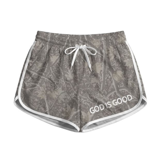 God Is Good Camo Print Pocket shorts - Khaki - 5XL - image 3