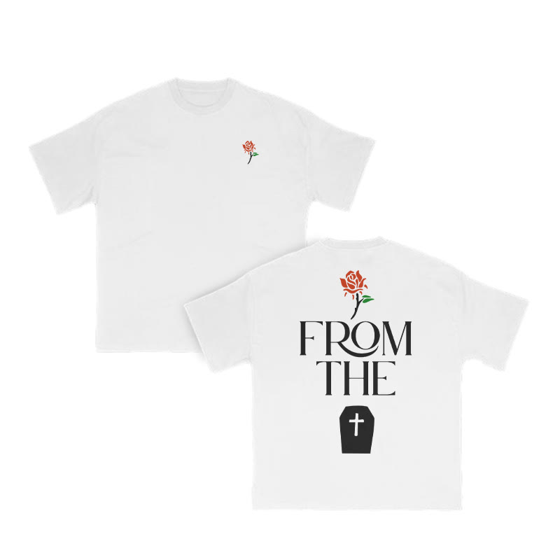 Unisex From The Cross Print T-shirt - White - US16-18(2XL) - image 3