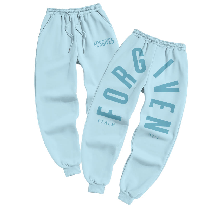 Forgiven Psalm 32:1 Print Pants - Blue - US16-18(2XL) - image 7
