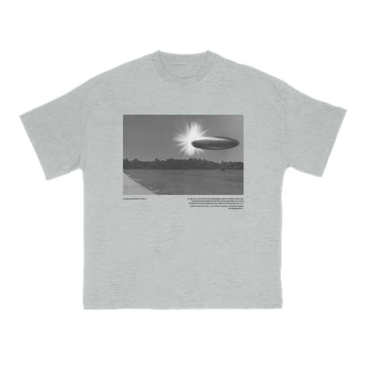 Vintage Sci Fi Photo Graphic T-Shirt - Grey - US16-18(2XL) - image 8