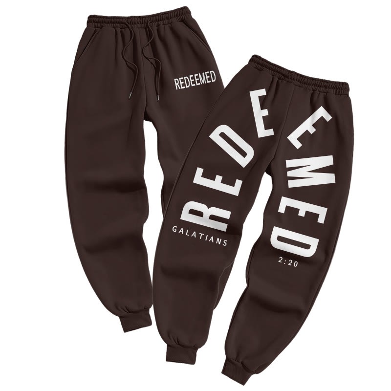 Redeemed Galatians 2:20 Print Pants - Coffee - US16-18(2XL) - image 5
