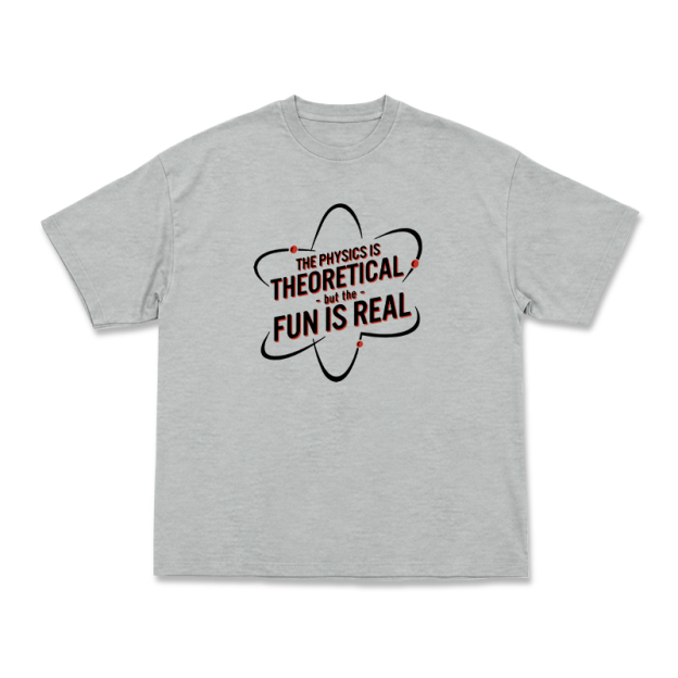 Casual Fun Is Real Slogan Physics Graphic T-Shirt  - Grey - US16-18(2XL) - image 9