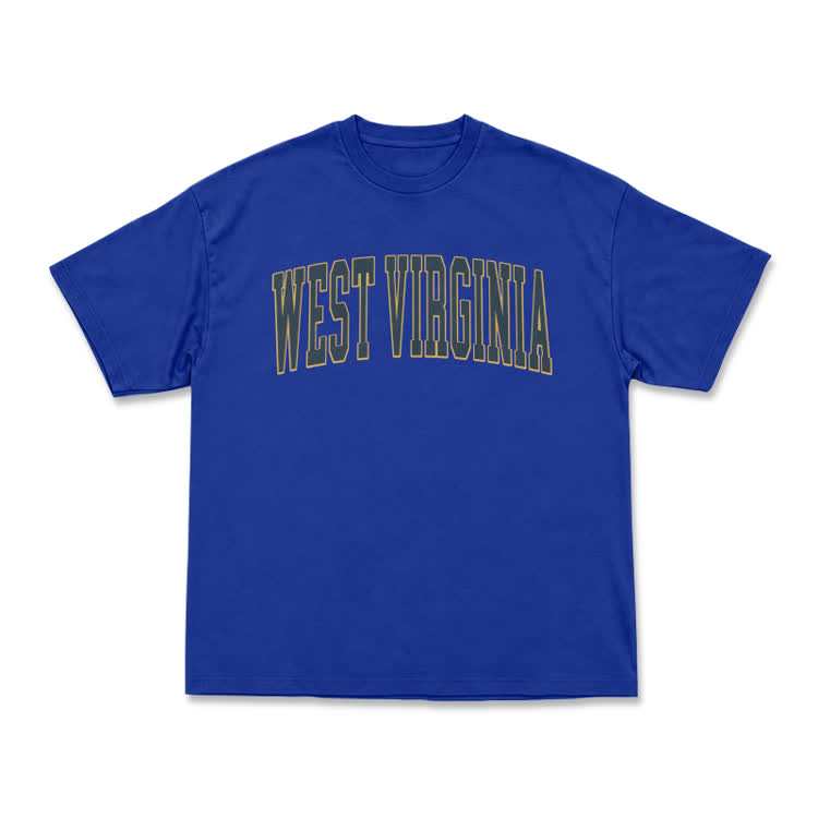 Classic West Virginia Varsity Graphic T-Shirt - Blue - US16-18(2XL) - image 10