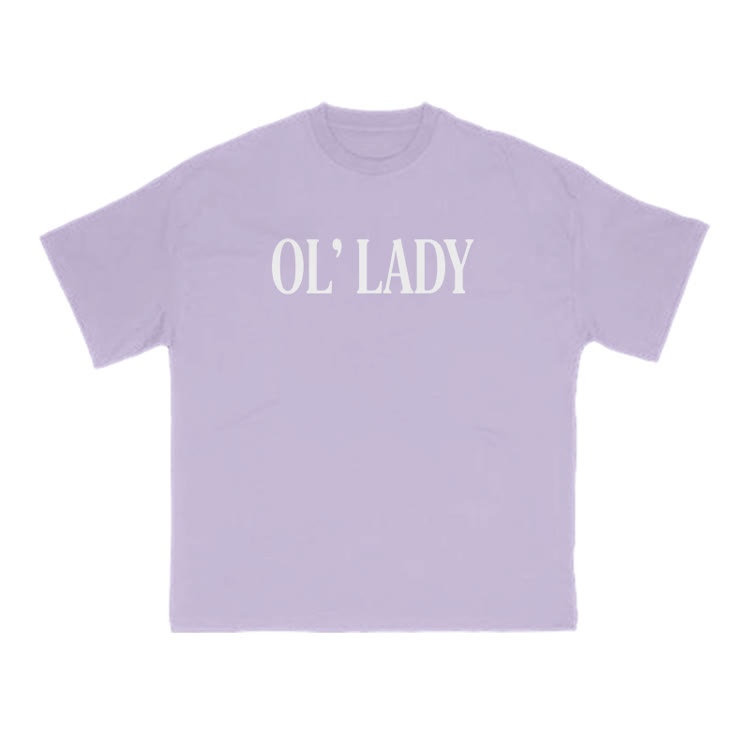 Ol' Lady Print T-shirt - Purple - US16-18(2XL) - image 10