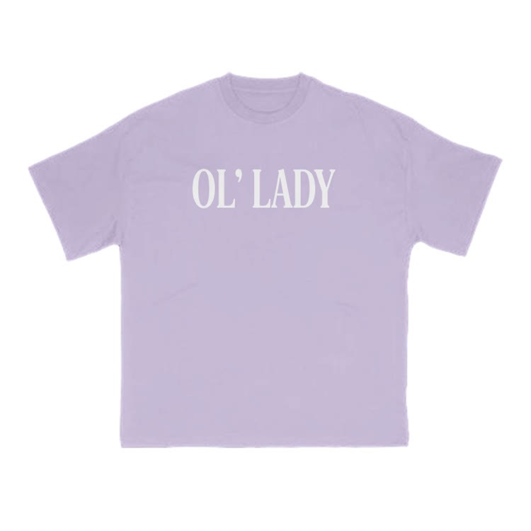 Ol' Lady Print T-shirt - Purple - US16-18(2XL) - image 10