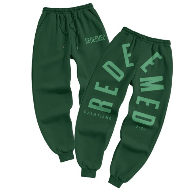 Redeemed Galatians 2:20 Print Pants - Green - US16-18(2XL) - image 6