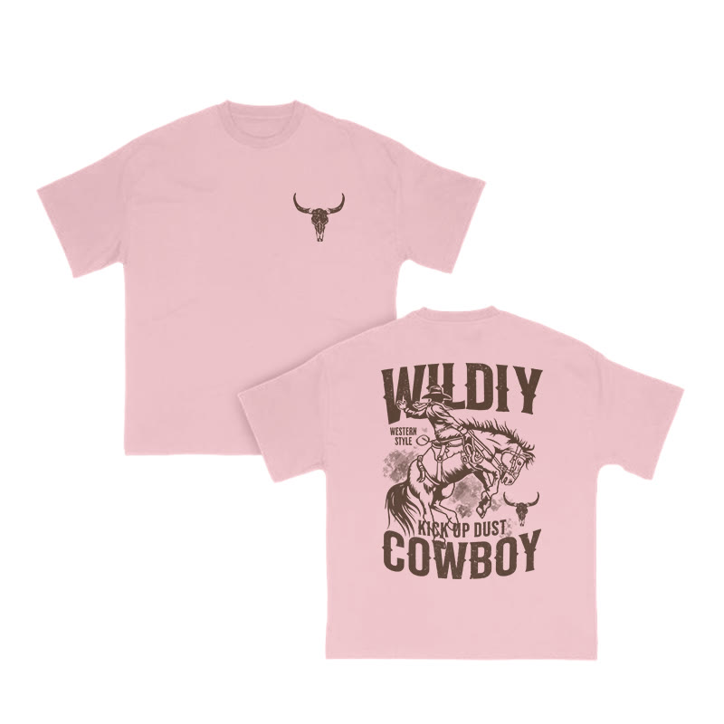 Unisex 100% Cotton WILDIY COWBOY Print T-shirt