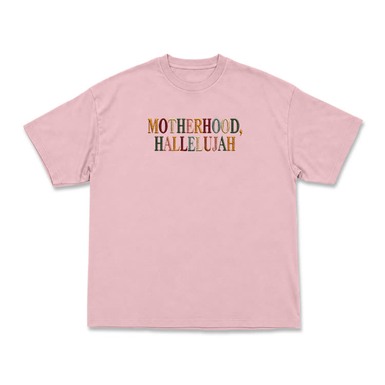 Vintage MOTHERHOOD.HALLELUJAH Graphic T-Shirt - Pink - US16-18(2XL) - image 7