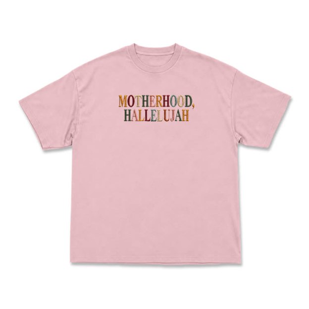 Vintage MOTHERHOOD.HALLELUJAH Graphic T-Shirt - Pink - US16-18(2XL) - image 7