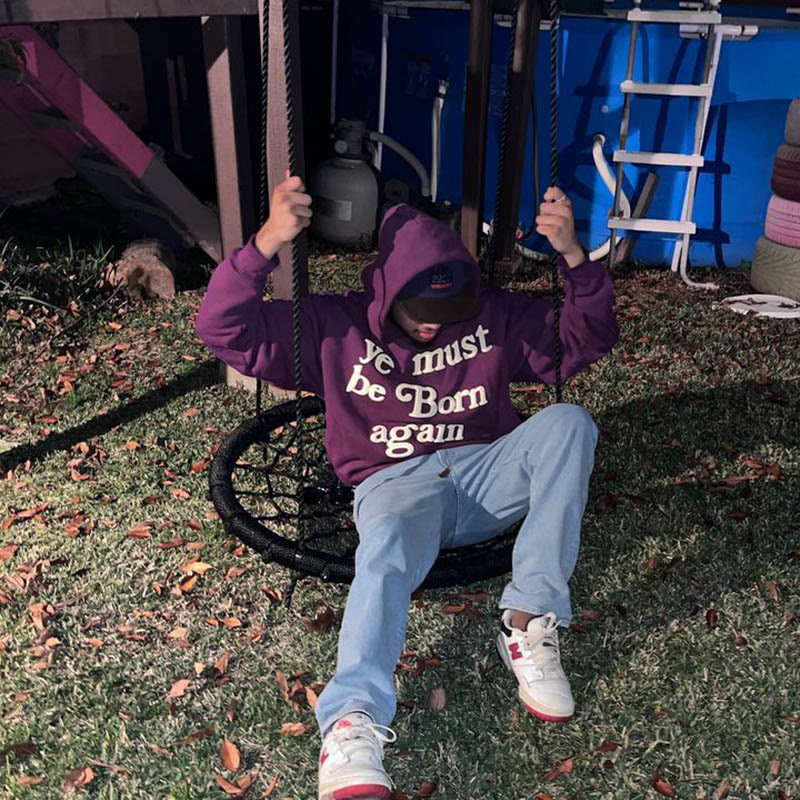 Ye Must Be Born Again Print Hoodie