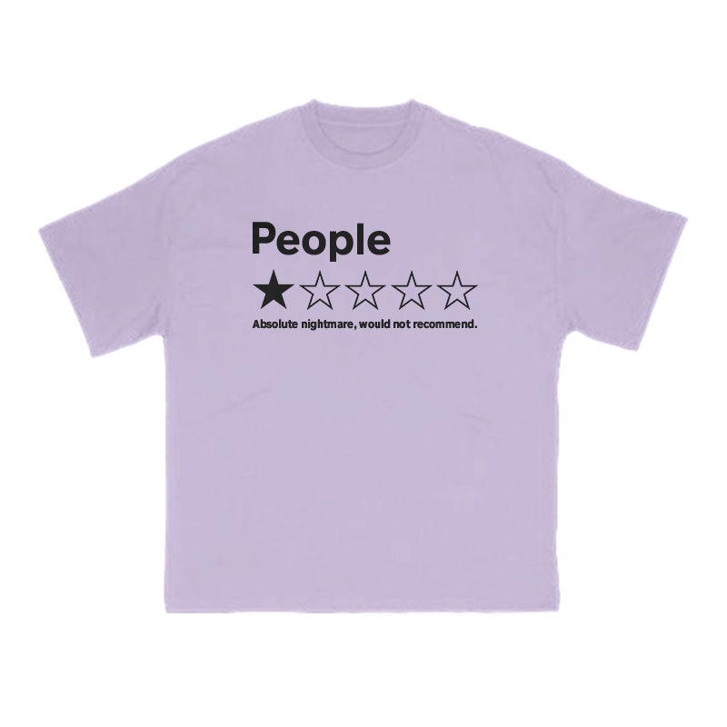 1-Star Bad Review People Meme Print T-shirt - Purple - US16-18(2XL) - image 11