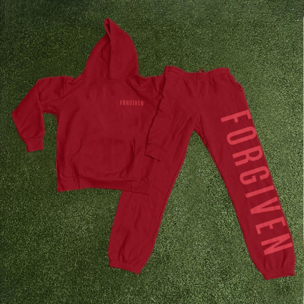 Unisex Forgiven Psalm 32:1 Print Hoodie Set - image 7