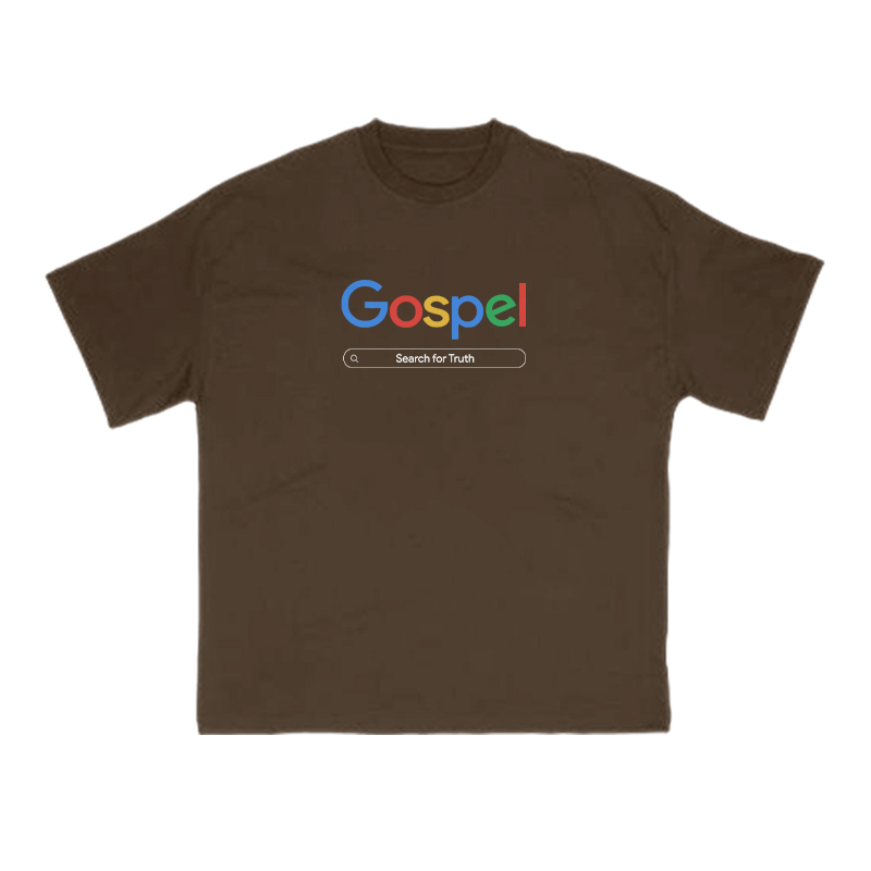 Gospel Rainbow Print T-shirt - Coffee - US16-18(2XL) - image 6