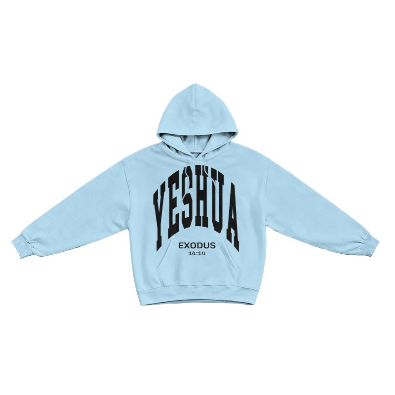 Yahweh Exodus 14:14 Print Causal Hoodie - Blue - US16-18(2XL) - image 7