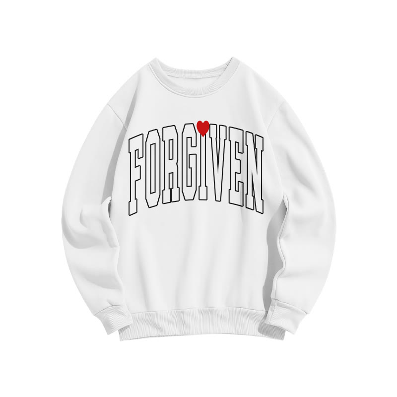 Forgiven Valentine's Day Print Sweatshirt - White - US16-18(2XL) - image 3