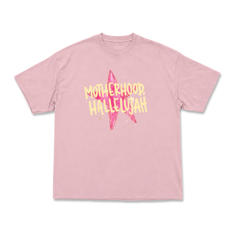 Vintage MOTHERHOOD HALLELUJAH Star Graphic Print T-Shirt - Pink - US16-18(2XL) - image 10