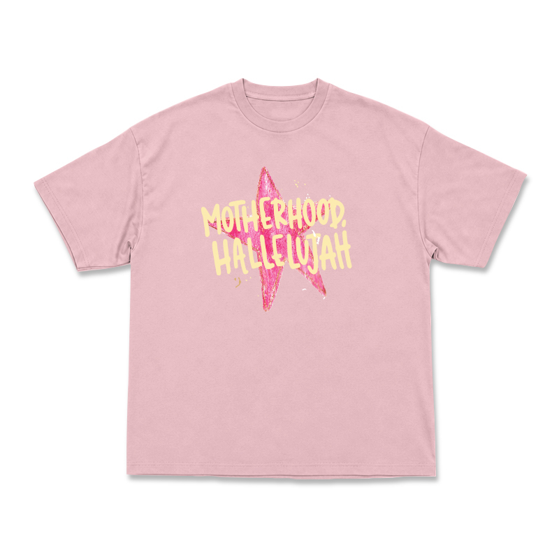 Vintage MOTHERHOOD HALLELUJAH Star Graphic Print T-Shirt - Pink - US16-18(2XL) - image 10