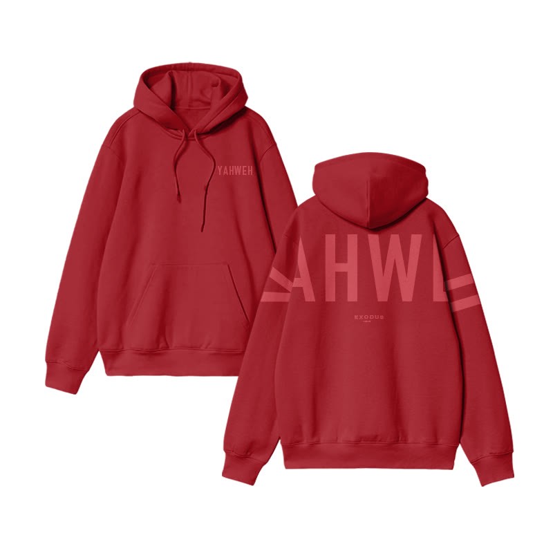 Unisex Yahweh Exodus 14:14 Print Hoodie - image 10
