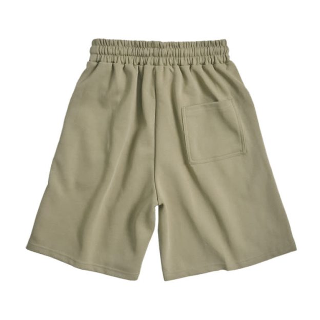 Cotton Solid Color Drawstring Pocket Shorts - image 12