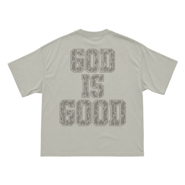 Classic God Is Good Back Graphic T-Shirt - Warm Grey - US16-18(2XL) - image 5
