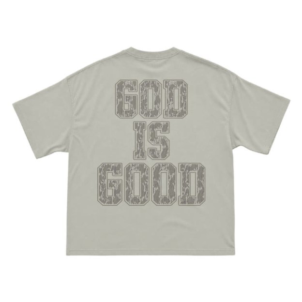 Classic God Is Good Back Graphic T-Shirt - Warm Grey - US16-18(2XL) - image 5