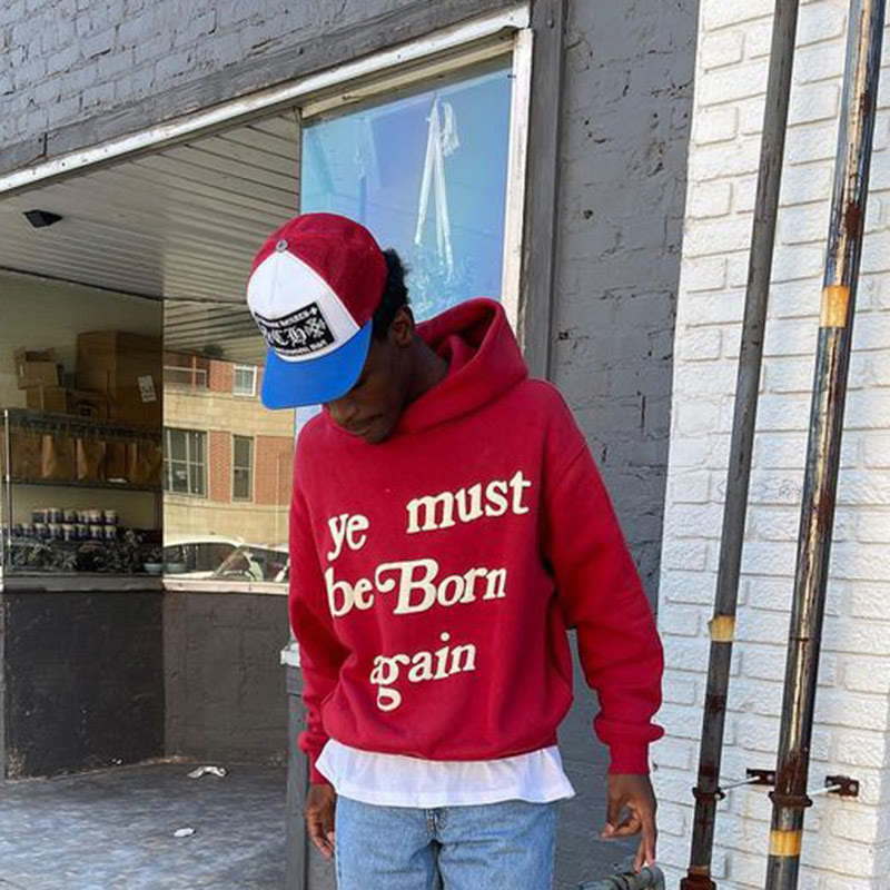 Ye Must Be Born Again Print Hoodie