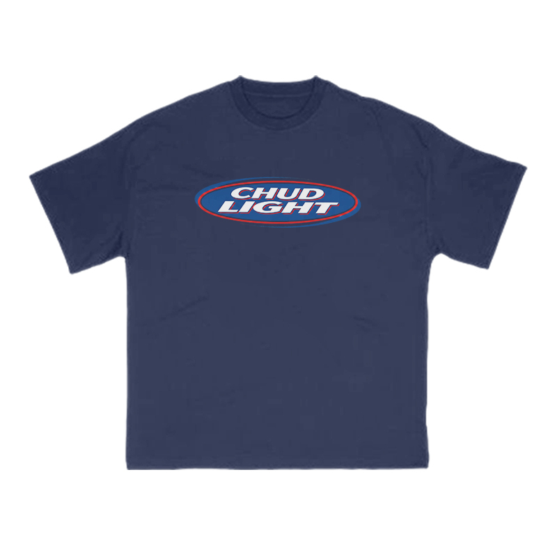 Retro Oval Badge Graphic Print T-Shirt - Navy Blue - US16-18(2XL) - image 3
