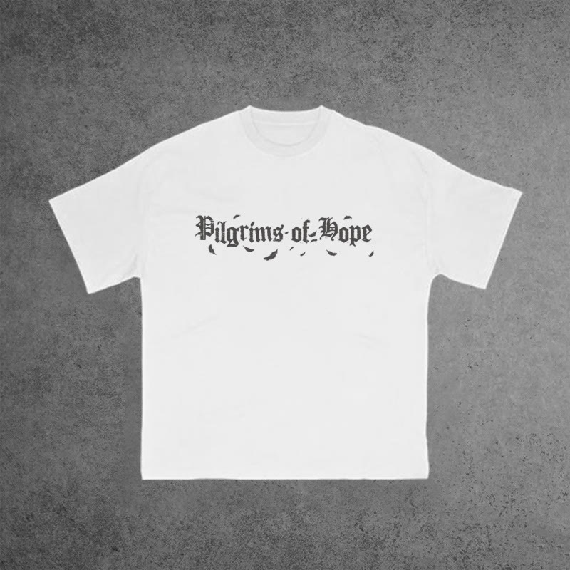 Unisex 100% Cotton Pilgrims Of Hope Print T-shirt