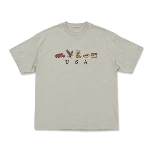 Americana Graphic USA T-Shirt - Warm Grey - US16-18(2XL) - image 14