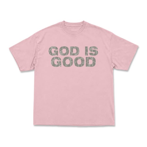 God Is Good Graphic Short Sleeve T-Shirt - Pink - US16-18(2XL) - image 8