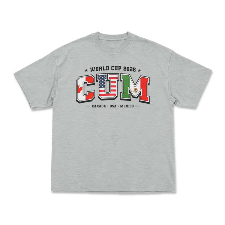 World Cup 2026 Host Nations Flag Graphic T-Shirt - Grey - US16-18(2XL) - image 10