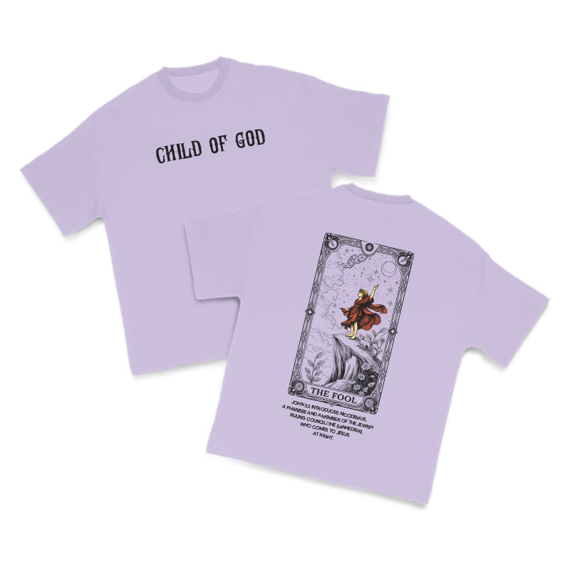 Child Of God Tarot 0 The Fool Print T-shirt - Purple - US16-18(2XL) - image 10