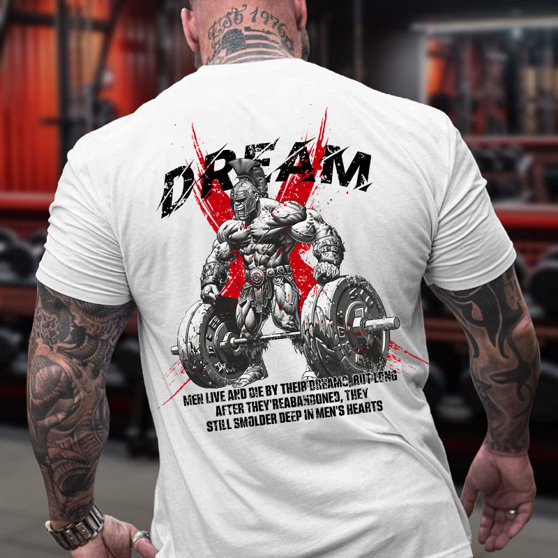 Gym 100% Cotton DREAM Print T-shirt - White - US16-18(2XL) - image 5