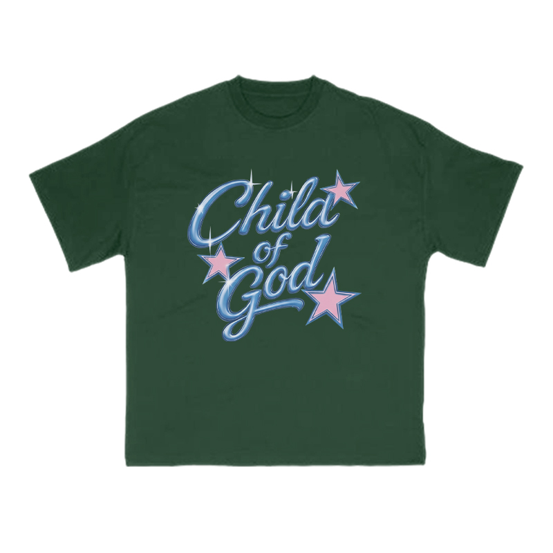 Child Of God Star Print T-shirt - Green - US16-18(2XL) - image 14